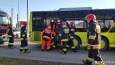 Wypadek z udziałem autobusu MZK i busa [zdjęcia]