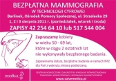 Barlinek: Bezpłatna mammografia