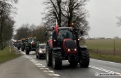 Gorzów: Protest rolników. Blokują traktorami drogi i spowalniają ruch [zdjęcia]