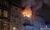 Potężny pożar mieszkania w Gorzowie [film i zdjęcia]