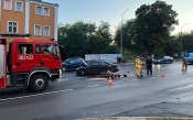 Kierujący mercedesem zderzył się z motocyklem