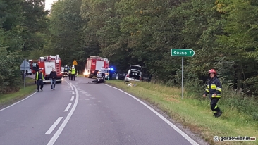 Poważny wypadek z udziałem motocyklisty [zdjęcia]