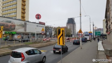 Paraliż w centrum Gorzowa [film i zdjęcia]