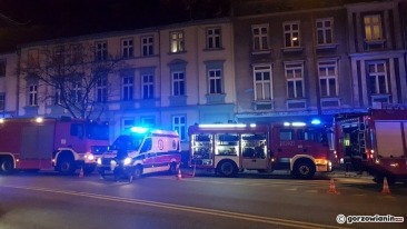 Pożar w centrum Gorzowa [film i zdjęcia]