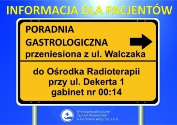 Poradnia Gastrologiczna w nowym miejscu