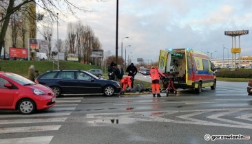 Potrącenie rowerzystki na rondzie Górczyńskim [zdjęcia]