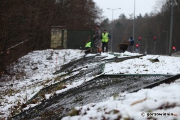 Ruszyło grodzenie terenu oraz wycinka drzew i krzewów pod budowę hali [zdjęcia]