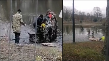 Skandal podczas odławiania ryb w parku Róż? [film]