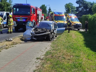 Zderzenie trzech pojazdów pod Gorzowem