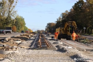 Na Walczaka trwa budowa nowego torowiska tramwajowego [zdjęcia]