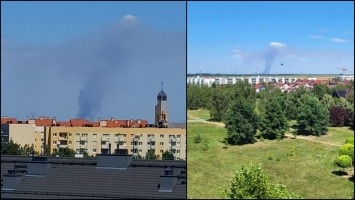 Ogromny pożar zboża koło Barlinka. Dym widać nawet z Gorzowa