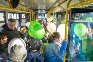 Pierwsi pasażerowie w elektrycznych autobusach w Gorzowie