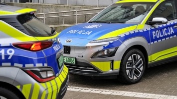 Policjanci z Gorzowa mają nowy radiowóz. To elektryczny hyundai kona [zdjęcia]