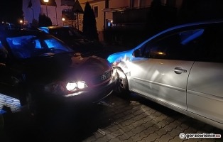 Gorzów: Pijany kierowca toyoty rozbił kilka aut i uciekł pieszo [zdjęcia]