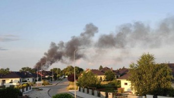 Pożar na os. Europejskim w Gorzowie. „Widać słup czarnego dymu”