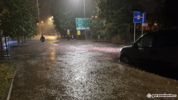 Zalany Gorzów. Wody jest po kolana, a nawet po pas [film i zdjęcia]