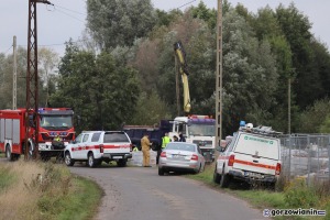 Dramatyczny wypadek koło Gorzowa. Dwie osoby porażone prądem