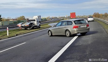 Wypadek na S3 koło Gorzowa. Laweta zderzyła się z BMW