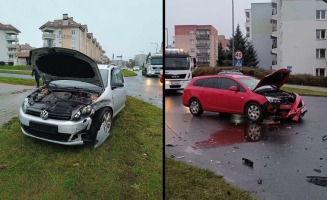 Wymuszenie pierwszeństwa. Opel zderzył się z volkswagenem