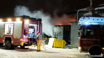 Pożar na terenie dawnej Silwany w Gorzowie