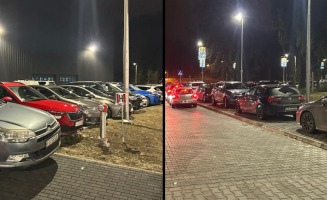 Parkingowy chaos przed Areną Gorzów. Policja komentuje zamykanie wjazdu na parking