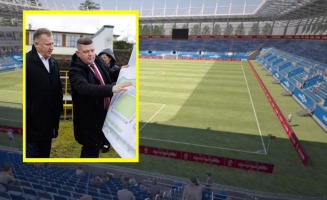 Wizyta prezesa PZPN w Gorzowie. Przebudowa stadionu piłkarskiego ma ruszyć w 2025 roku