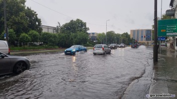 Ulewa w Gorzowie. Ulice w mieście zostały zalane