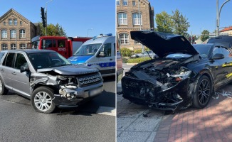 Wymuszenie pierwszeństwa. Land rover zderzył się z audi