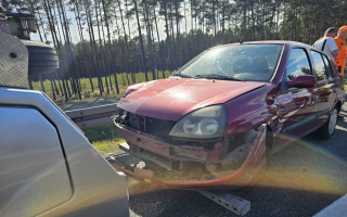 Dwa wypadki na przeciwległych pasach S3