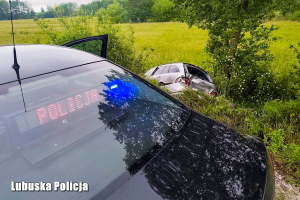 Policyjny pościg za mercedesem. 205 punktów karnych i finał w rowie
