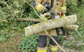 Strażacy usuwają skutki wichury. Kilkadziesiąt interwencji