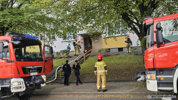 Pożar w bloku na os. Staszica. Słychać było huk
