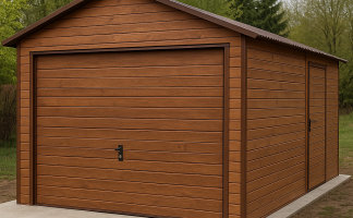 Dlaczego warto wybrać garaż blaszany o wyglądzie drewna?