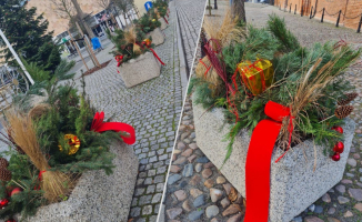 Ktoś ukradł świąteczne ozdoby z donic w centrum Gorzowa