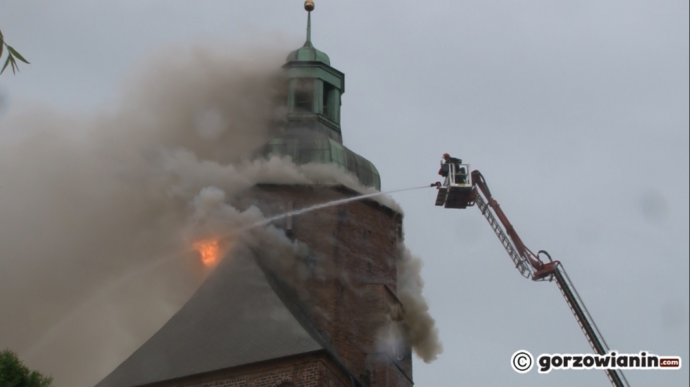 Zwarcie instalacji przyczyną pożaru katedry