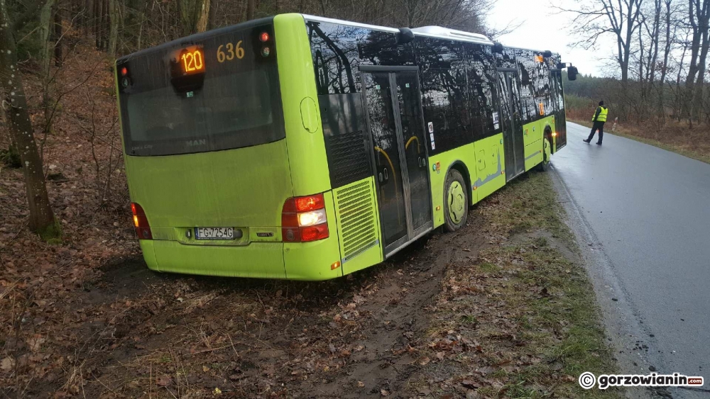 Śliski poranek na drogach pod Gorzowem