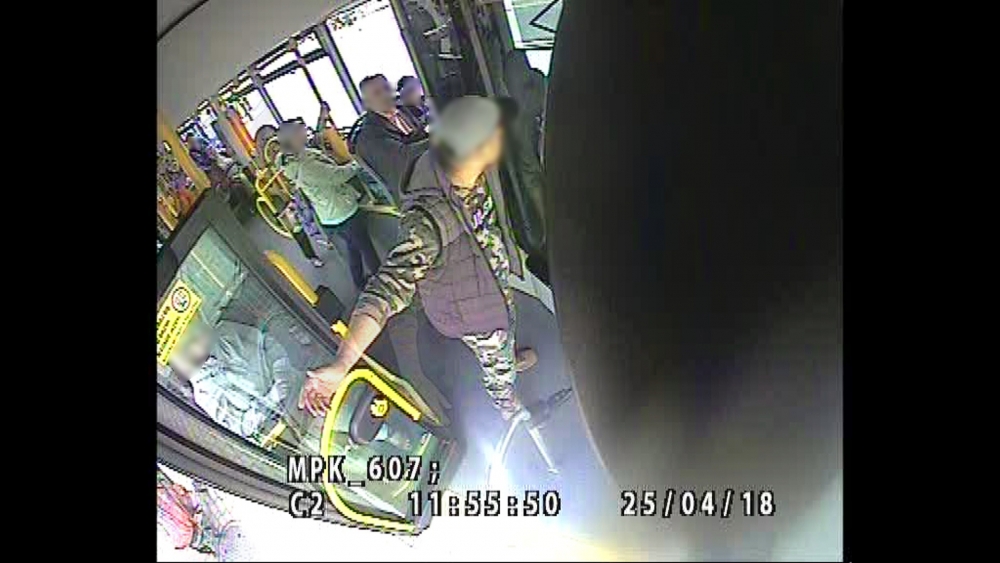 Groził kierowcy autobusu MZK [film]