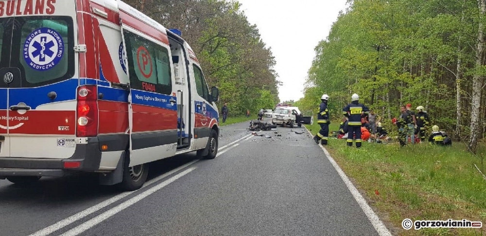 Śmiertelny wypadek z udziałem motocyklisty