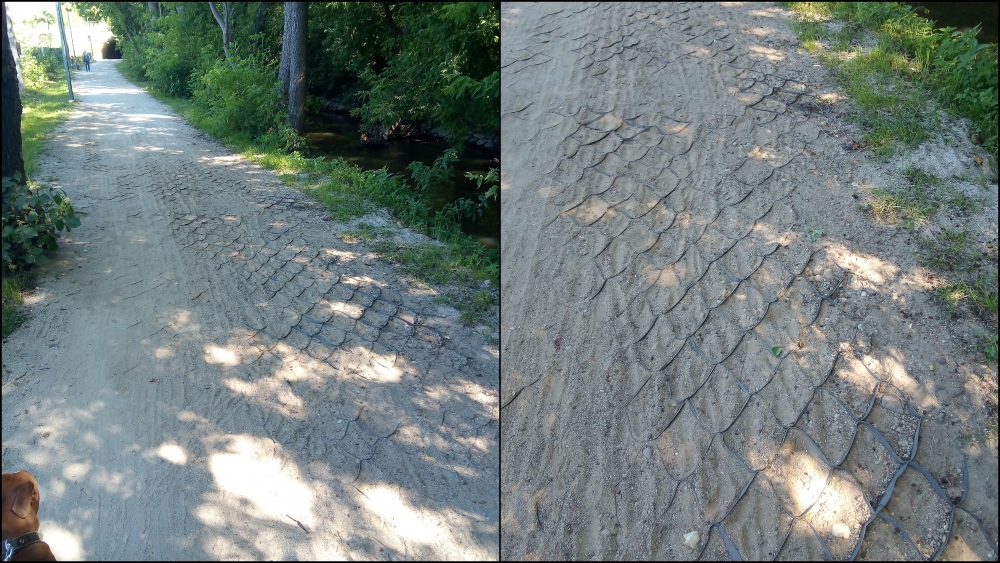 Ulewa rozmyła ścieżkę nad Kłodawką