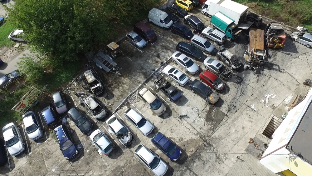 Podpalacza zarejestrowały kamery monitoringu