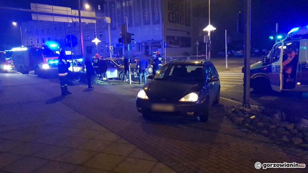 Zderzenie renault i forda