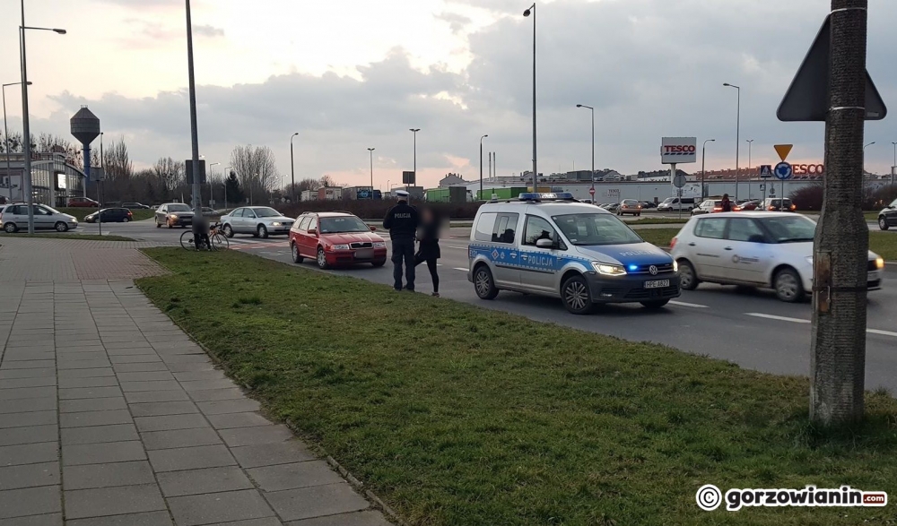 Potrącenie rowerzysty na przejeździe rowerowym