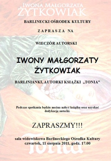Barlinek: Spotkanie autorskie z Iwoną M. Żytkowiak
