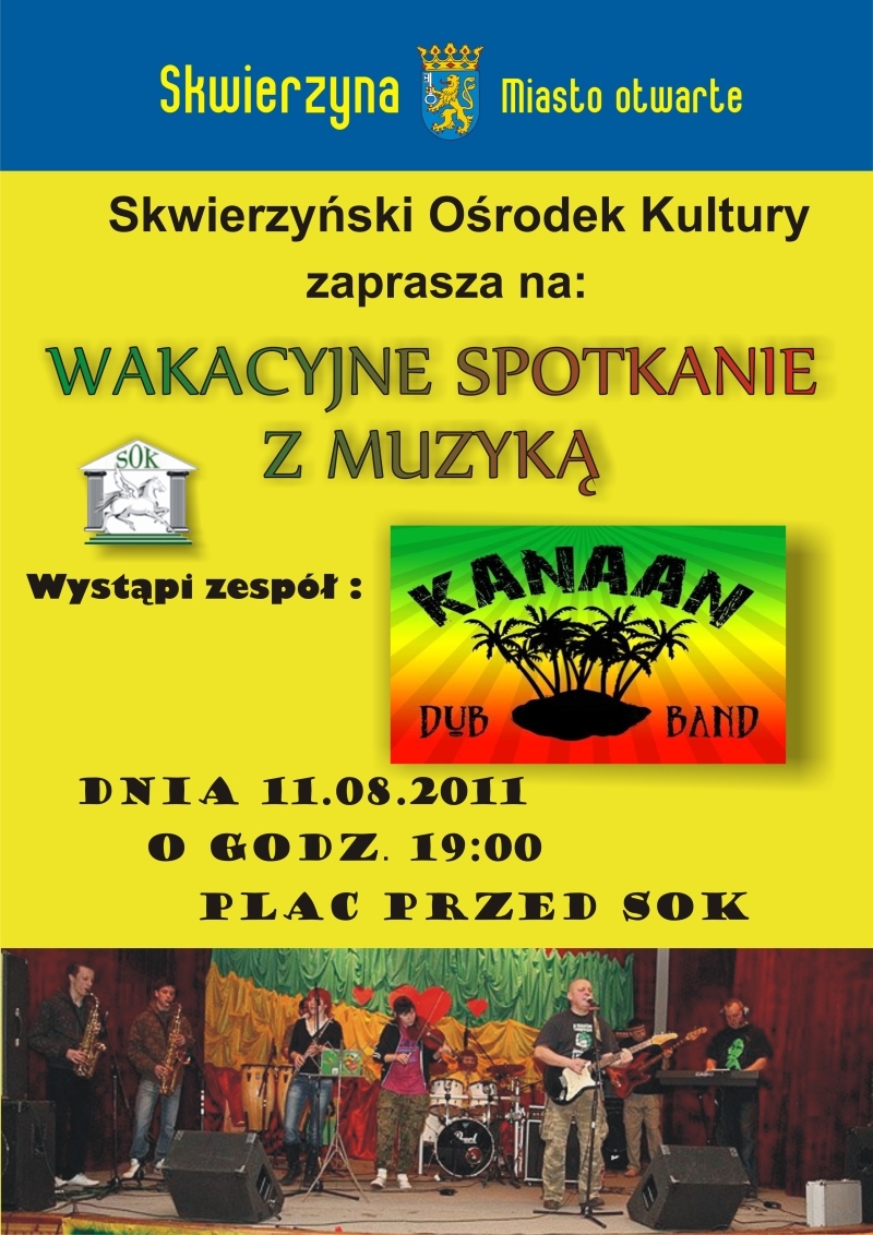 Skwierzyna: czwartek z reggae