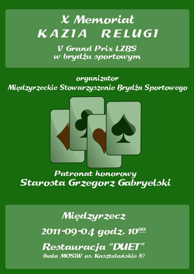 Międzyrzecz: Memoriał Kazia Relugi