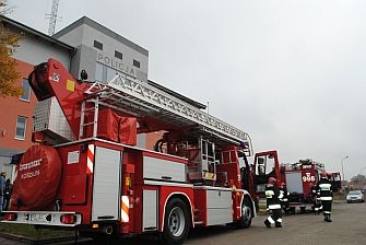 Pożar i bomba na niby