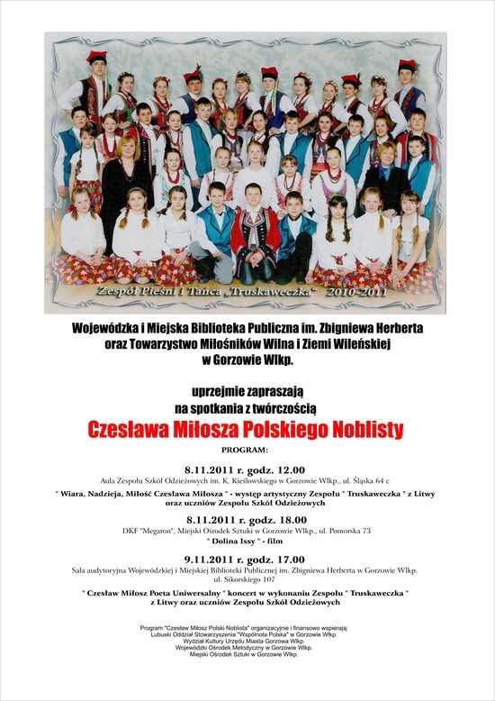 Spotkania z dorobkiem polskiego noblisty