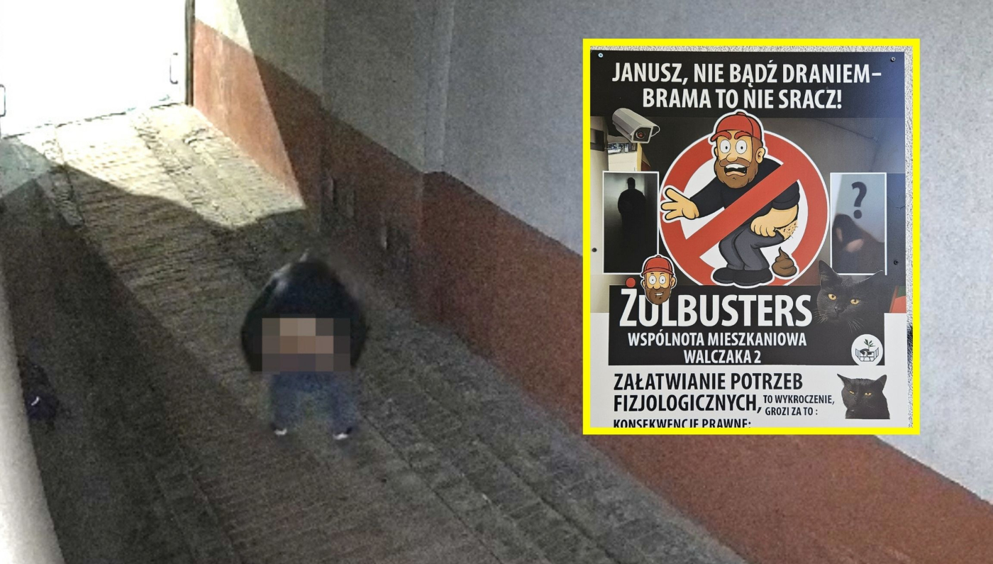 „Janusz, nie bądź draniem”. Mieszkańcy mają dość traktowania bramy jak publicznej toalety