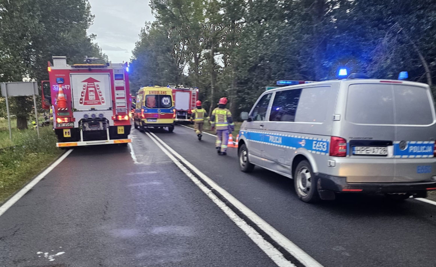 Śmiertelny wypadek na DK24. Nie żyje jedna osoba