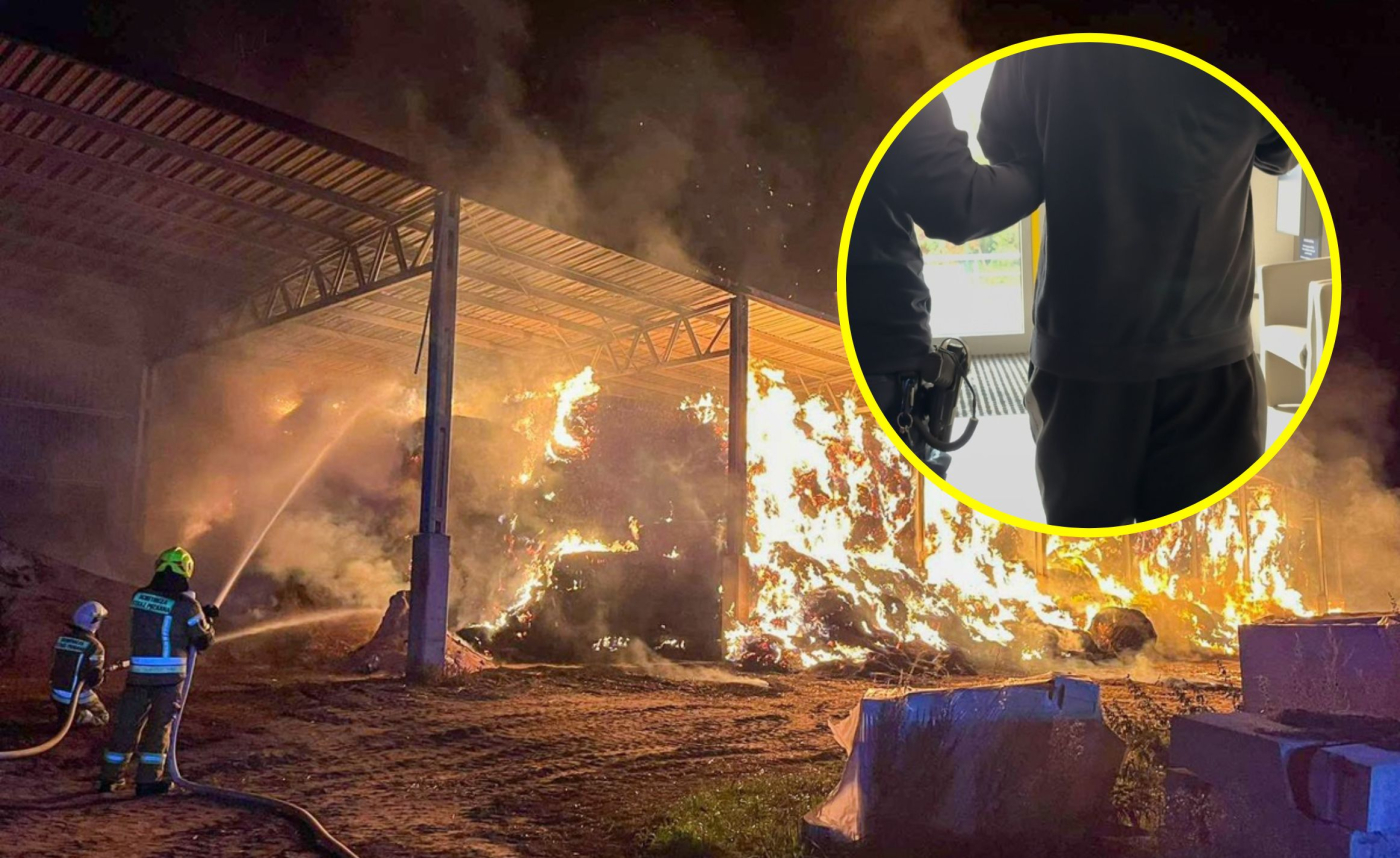 Podpalił halę ze słomą. Zatrzymany to strażak OSP